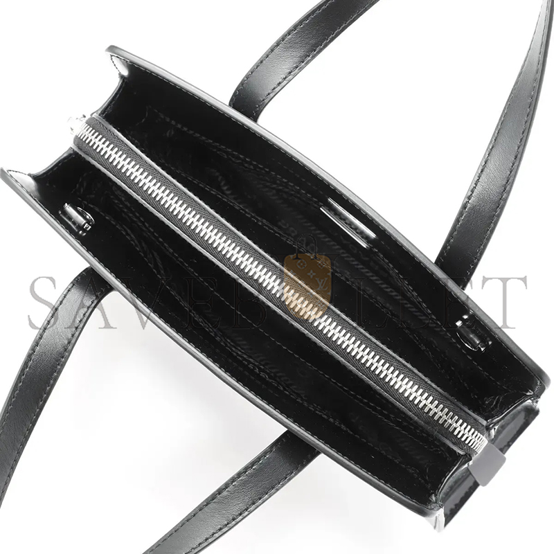 Pra*a handbag 2way bag shoulder bag black 1ba357 (22*15*6.5cm)